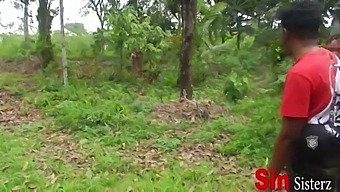Two Brothers Caught Having Sex With African American Sisters On A Farm In Public