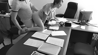 Boss Secretly Records Himself Having Sex With His Petite Secretary In The Office