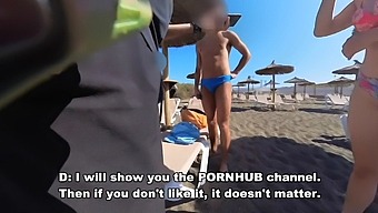 Voyeuristic Video Of Amateur Girl Giving Blowjobs To Strangers On A Nudist Beach