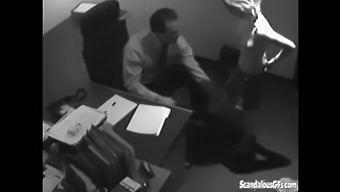 A Blonde Secretary Pleasures Her Boss'S Sizable Member With Her Mouth