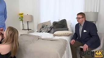 American Cuckold Husband Films Wife'S Pussy Play