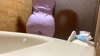 Amateur Recorded Footage Captures Naughty Nurse With Voluptuous Derriere