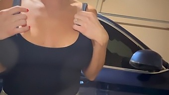 Hot Brunette Gets Foot Fetish Action And A Special Gift From Her Neighbor.
